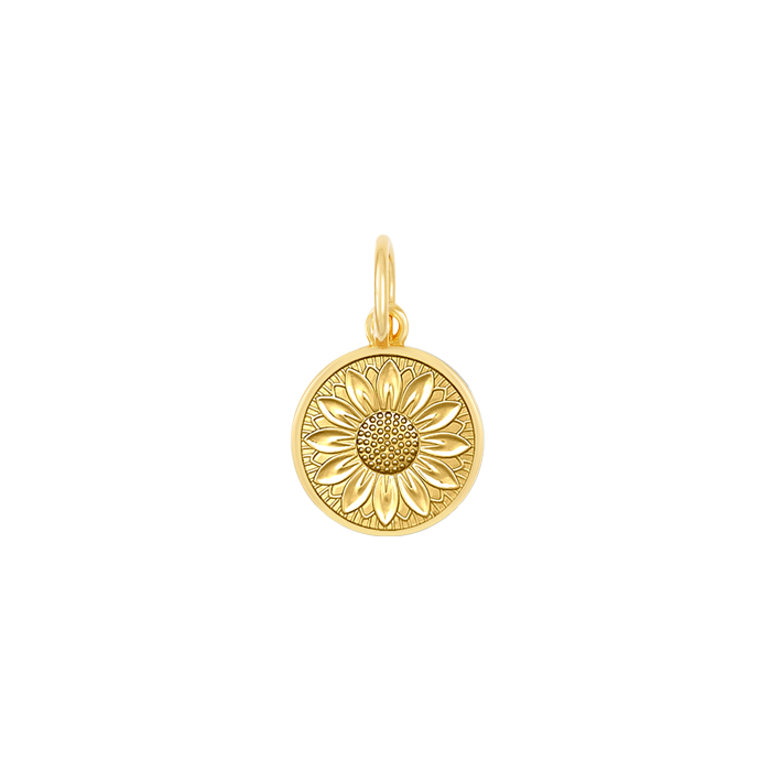 Lola Sunflower All Gold Pendant