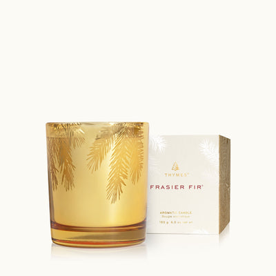 Frasier Fir Gilded Gold Candle