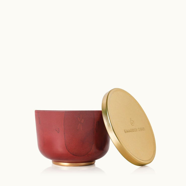 Simmered Cider Tin Candle with Gold Lid