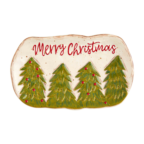 Merry Small Farm Christmas Platter