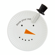 Snowman Christmas Cheese Plate