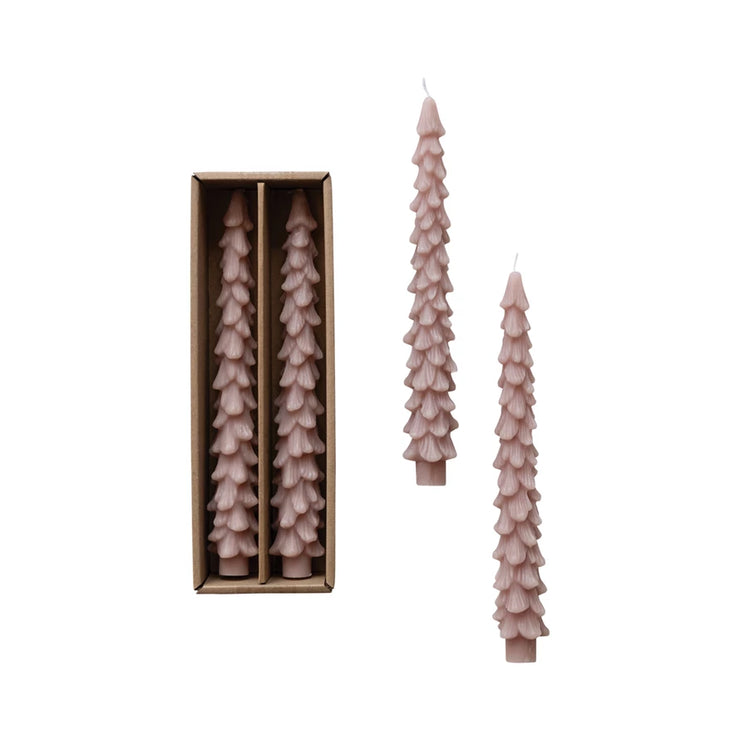 Tree Shaped Taper Candle Set