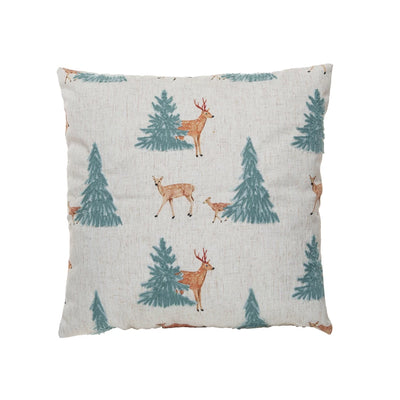 Northern Lodge Deers & Trees Pillow