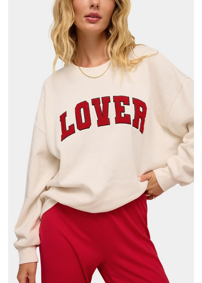 Z. Supply Oversized Lover Sweatshirt in Vanilla Ice