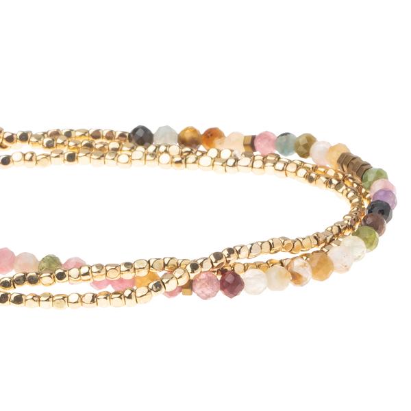 Scout Curated Wears Delicate Stone Wrap- Tourmaline/Gold