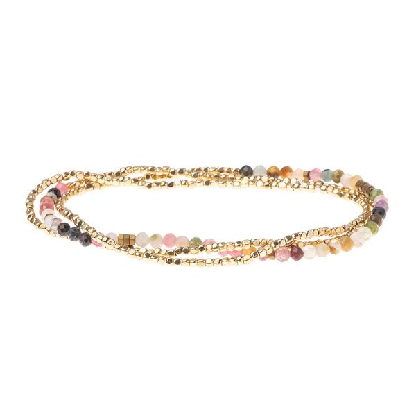 Scout Curated Wears Delicate Stone Wrap- Tourmaline/Gold