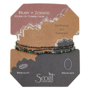 Scout Curated Wears Delicate Stone Wrap - Ruby Zoisite