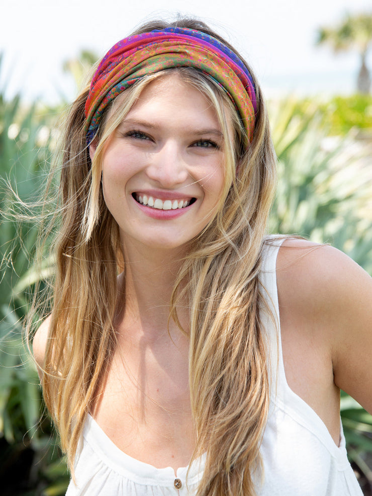 Natural Life Rainbow Borders Boho Bandeau