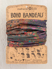 Natural Life Dark Patchwork Boho Bandeau