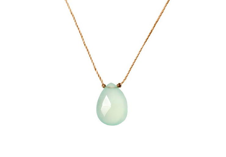 Soulku Happy Birthday Chalcedony Necklace