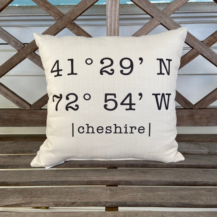 Cheshire Typewriter Coordinates Pillow