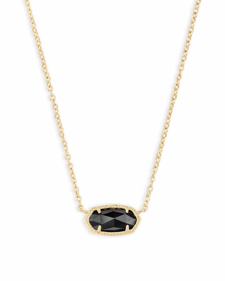 Kendra Scott Elisa Gold Pendant Necklace in Black