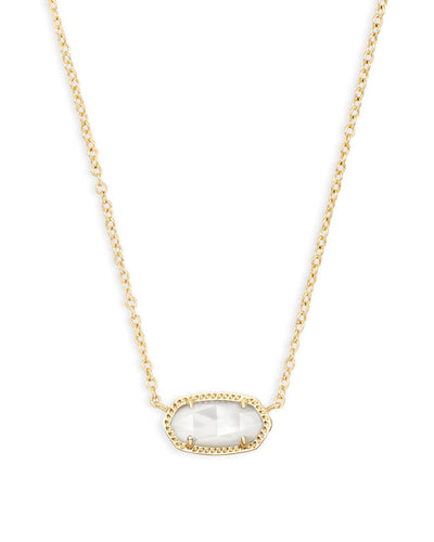 Kendra Scott Elisa Gold Pendant Necklace in Ivory Pearl