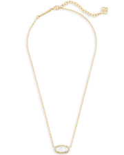 Kendra Scott Elisa Gold Pendant Necklace in Ivory Pearl