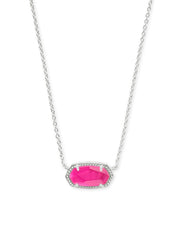 Elisa Gold Pendant Necklace in Azalea Illusion