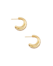 Livy Huggie Earrings - Gold